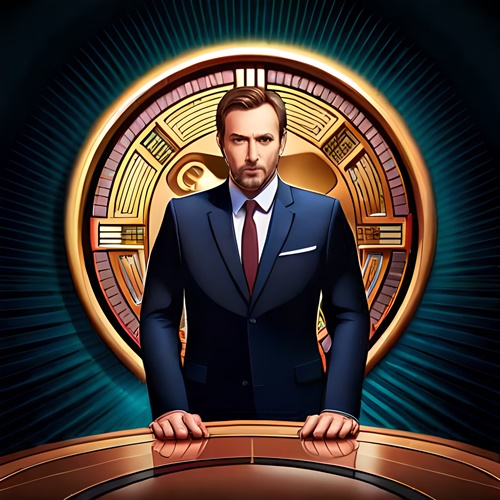 Un hombre listo para presentar las criptomonedas en un casino
