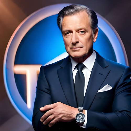 Un presentador de juegos de TV